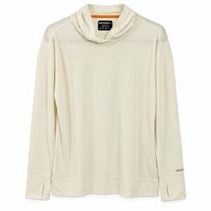 Merrell Horizon Hooded Base Layer Top Mens M Medium Soft White SMS Sample FA26